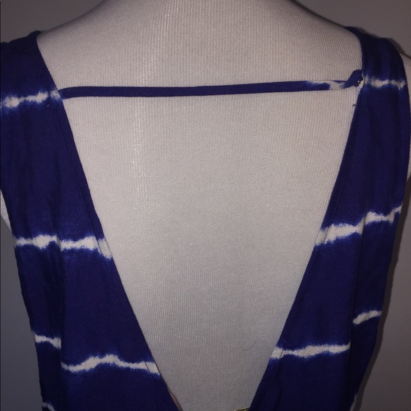 F21 Blue Tie Dye Romper - Picture 3 of 6